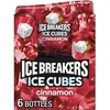 image:imageICE BREAKERS Ice Cubes Cinnamon Flavored Sugar Free Chewing Gum Bottles 324 oz 6 Count 40 PiecesCinnamon