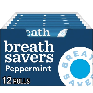 image:imageBREATH SAVERS Spearmint Sugar Free Breath Mints Rolls 075 oz 24 CountPeppermint