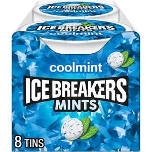image:imageICE BREAKERS Coolmint Sugar Free Mints Tins 15 oz 8 CountMint