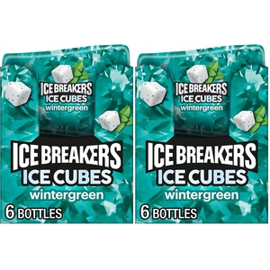 image:imageICE BREAKERS Ice Cubes Wintergreen Flavored Sugar Free Chewing Gum Bottles 324 oz 6 Count 40 Pieces40 Count Pack of 12