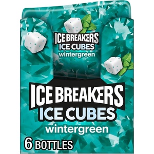 image:imageICE BREAKERS Ice Cubes Wintergreen Flavored Sugar Free Chewing Gum Bottles 324 oz 6 Count 40 Pieces40 Count Pack of 72