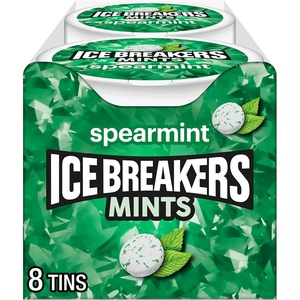image:imageICE BREAKERS Spearmint Sugar Free Mints Tins 15 oz 8 CountSpearmint
