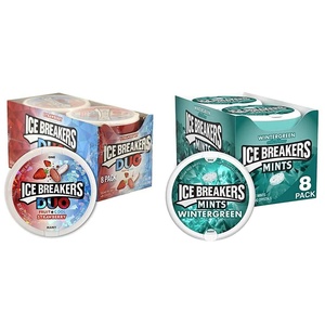 image:imageICE BREAKERS Wintergreen Sugar Free Mints Tins 15 oz 8 CountStrawberry  Wintergreen