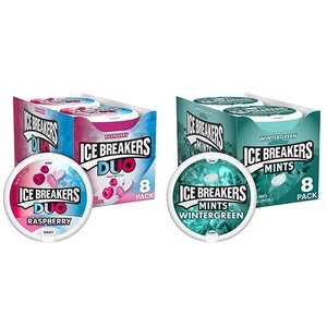 image:imageIce Breakers Duo Fruit Plus Cool Watermelon Sugar Free Mints Tins 13 oz 8 CountDuo  Mints