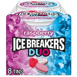 image:imageIce Breakers Duo Fruit Plus Cool Watermelon Sugar Free Mints Tins 13 oz 8 CountRaspberry Cool