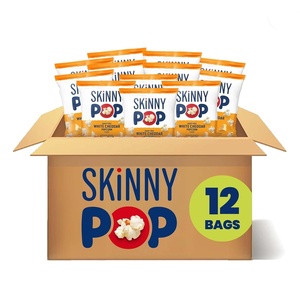 image:imageSkinnyPop Popcorn Original Whole Grain DairyFree Snack 065oz Bags 30ctDairy Free White Cheddar