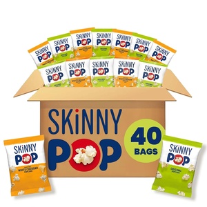 image:imageSkinnyPop Popcorn Original Whole Grain DairyFree Snack 065oz Bags 30ctOriginal  Dairy Free White Cheddar