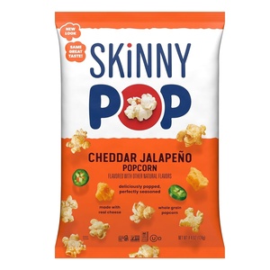 image:imageSkinnyPop Popcorn Original Whole Grain DairyFree Snack 44oz Bags 12ctCheddar Jalepeno