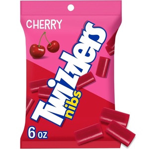 image:imageTWIZZLERS NIBS Cherry Flavored Licorice Style Chewy Candy Bags 6 oz 12 CountCherry Nibs