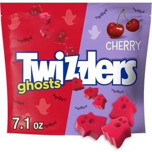 image:imageTWIZZLERS NIBS Cherry Flavored Licorice Style Chewy Candy Bags 6 oz 12 CountGhosts Cherry