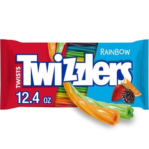 image:imageTWIZZLERS Twists Strawberry Flavored Licorice Style Chewy Candy Packs 25 oz 18 Count124 Ounce Pack of 6